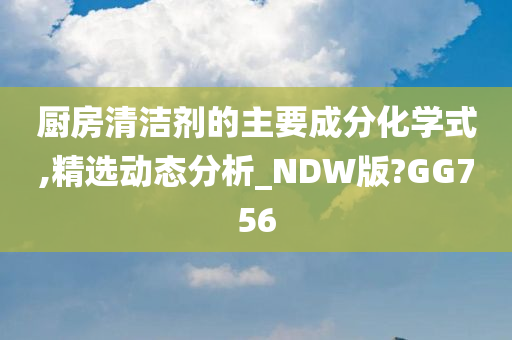 厨房清洁剂的主要成分化学式,精选动态分析_NDW版?GG756