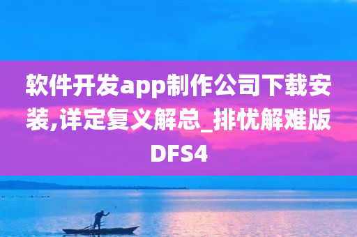 软件开发app制作公司下载安装,详定复义解总_排忧解难版DFS4