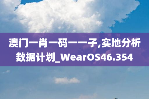 澳门一肖一码一一子,实地分析数据计划_WearOS46.354