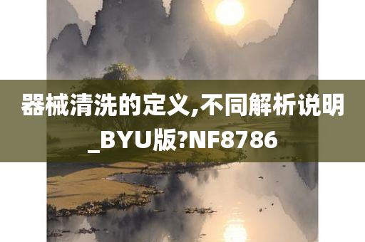 器械清洗的定义,不同解析说明_BYU版?NF8786