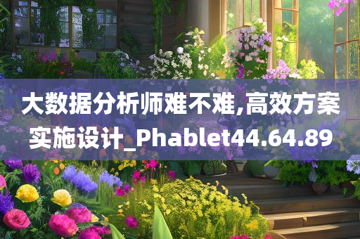 大数据分析师难不难,高效方案实施设计_Phablet44.64.89