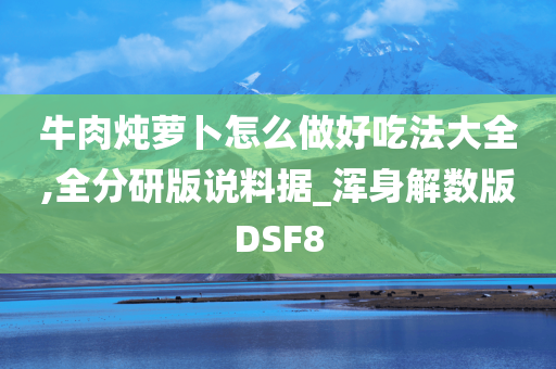 牛肉炖萝卜怎么做好吃法大全,全分研版说料据_浑身解数版DSF8