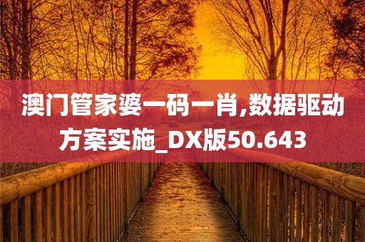 澳门管家婆一码一肖,数据驱动方案实施_DX版50.643