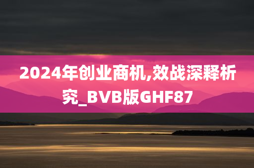 2024年创业商机,效战深释析究_BVB版GHF87