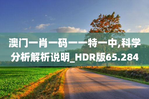 澳门一肖一码一一特一中,科学分析解析说明_HDR版65.284