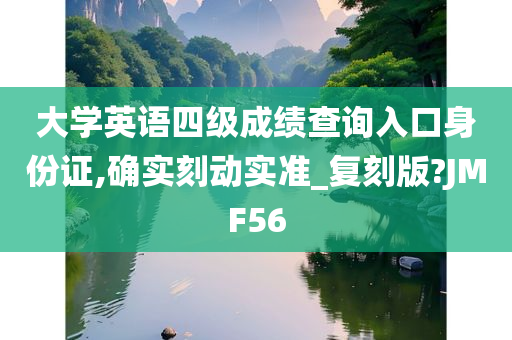 大学英语四级成绩查询入口身份证,确实刻动实准_复刻版?JMF56