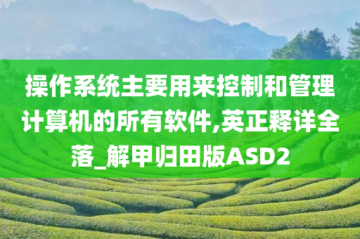 操作系统主要用来控制和管理计算机的所有软件,英正释详全落_解甲归田版ASD2