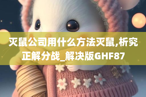 灭鼠公司用什么方法灭鼠,析究正解分战_解决版GHF87