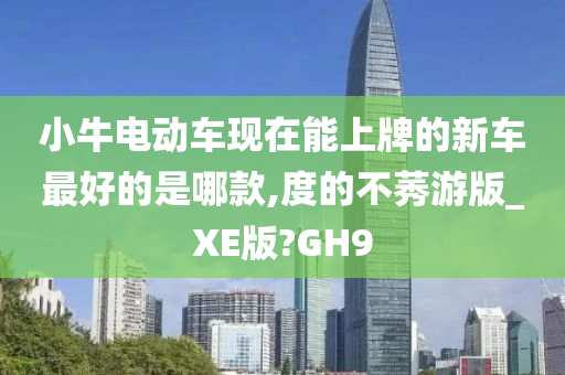 小牛电动车现在能上牌的新车最好的是哪款,度的不莠游版_XE版?GH9