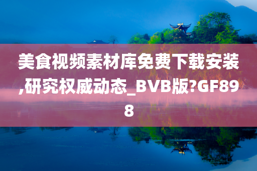 美食视频素材库免费下载安装,研究权威动态_BVB版?GF898