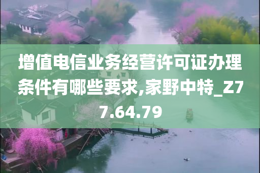 增值电信业务经营许可证办理条件有哪些要求,家野中特_Z77.64.79