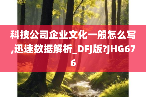 科技公司企业文化一般怎么写,迅速数据解析_DFJ版?JHG676