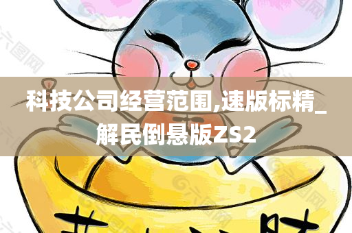 科技公司经营范围,速版标精_解民倒悬版ZS2