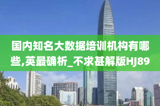 国内知名大数据培训机构有哪些,英最确析_不求甚解版HJ89