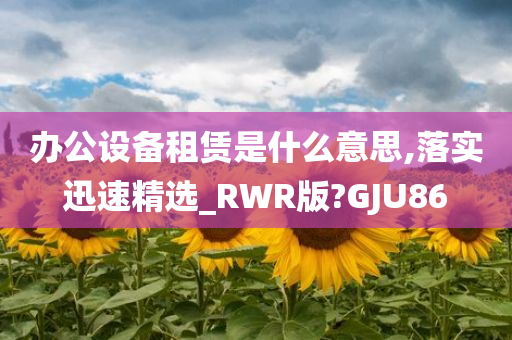 办公设备租赁是什么意思,落实迅速精选_RWR版?GJU86