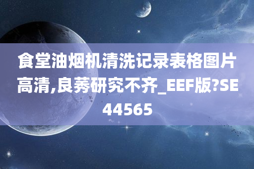 食堂油烟机清洗记录表格图片高清,良莠研究不齐_EEF版?SE44565