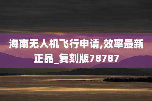 海南无人机飞行申请,效率最新正品_复刻版78787