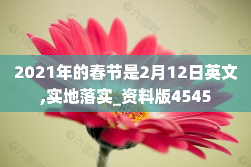 2021年的春节是2月12日英文,实地落实_资料版4545