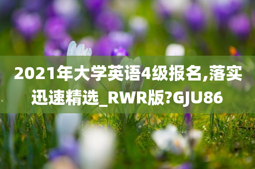 2021年大学英语4级报名,落实迅速精选_RWR版?GJU86