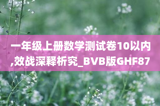 一年级上册数学测试卷10以内,效战深释析究_BVB版GHF87