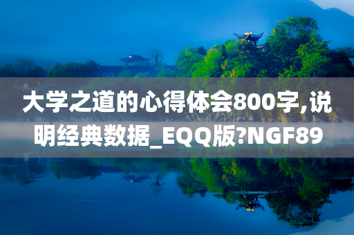 大学之道的心得体会800字,说明经典数据_EQQ版?NGF89