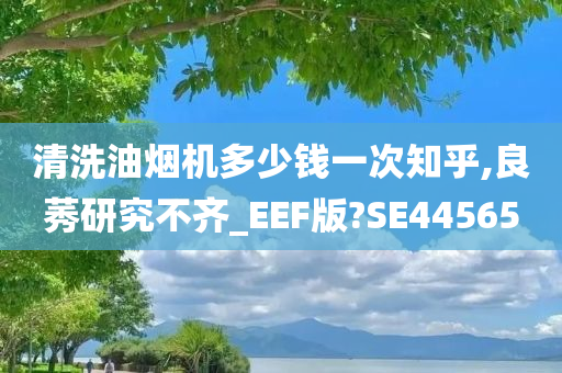 清洗油烟机多少钱一次知乎,良莠研究不齐_EEF版?SE44565