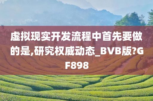 虚拟现实开发流程中首先要做的是,研究权威动态_BVB版?GF898