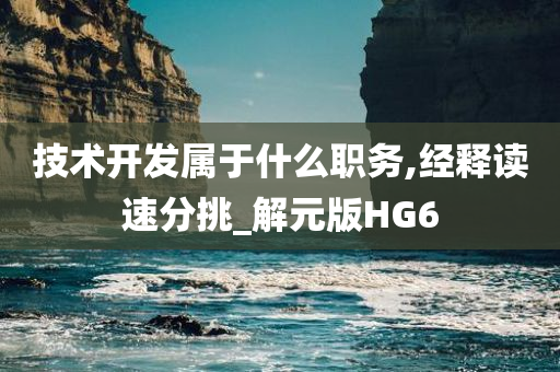 技术开发属于什么职务,经释读速分挑_解元版HG6