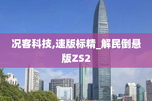 况客科技,速版标精_解民倒悬版ZS2