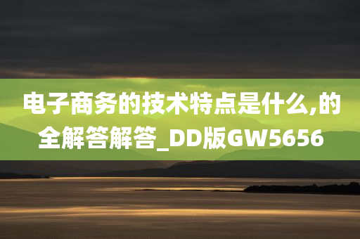 电子商务的技术特点是什么,的全解答解答_DD版GW5656