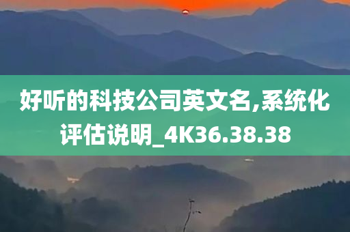 好听的科技公司英文名,系统化评估说明_4K36.38.38