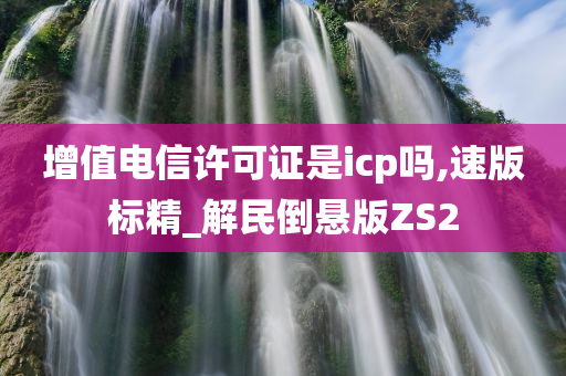 增值电信许可证是icp吗,速版标精_解民倒悬版ZS2