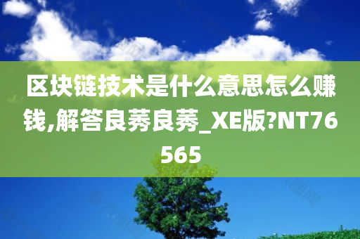 区块链技术是什么意思怎么赚钱,解答良莠良莠_XE版?NT76565