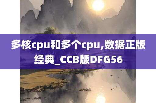 多核cpu和多个cpu,数据正版经典_CCB版DFG56