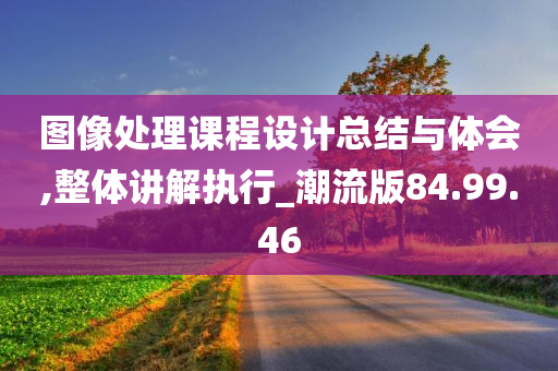 图像处理课程设计总结与体会,整体讲解执行_潮流版84.99.46