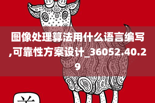 图像处理算法用什么语言编写,可靠性方案设计_36052.40.29