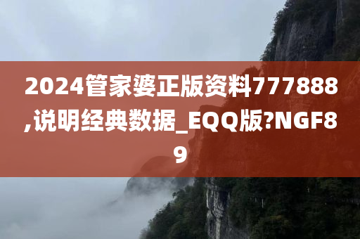 2024管家婆正版资料777888,说明经典数据_EQQ版?NGF89