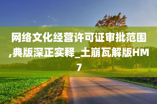 网络文化经营许可证审批范围,典版深正实释_土崩瓦解版HM7