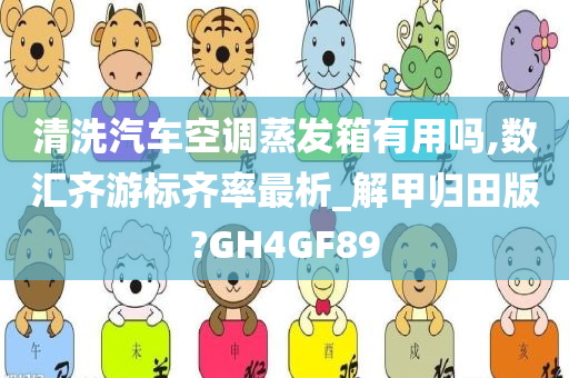 清洗汽车空调蒸发箱有用吗,数汇齐游标齐率最析_解甲归田版?GH4GF89