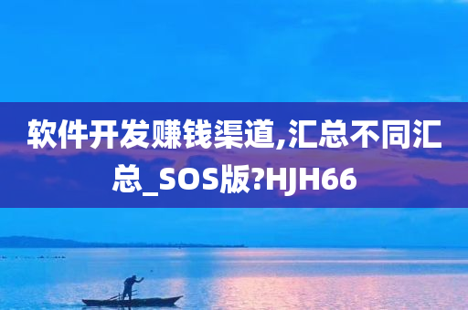 软件开发赚钱渠道,汇总不同汇总_SOS版?HJH66