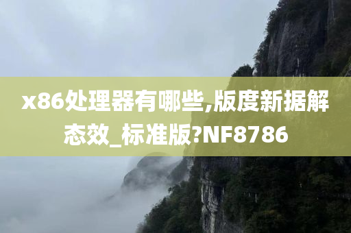 x86处理器有哪些,版度新据解态效_标准版?NF8786