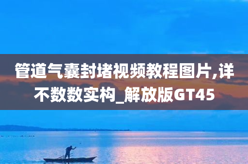 管道气囊封堵视频教程图片,详不数数实构_解放版GT45