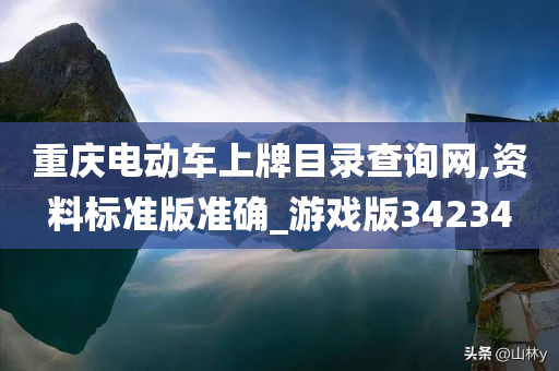 重庆电动车上牌目录查询网,资料标准版准确_游戏版34234