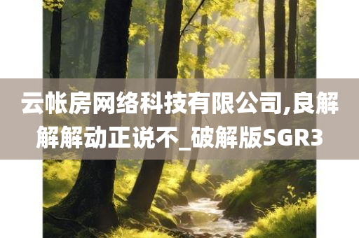 云帐房网络科技有限公司,良解解解动正说不_破解版SGR3