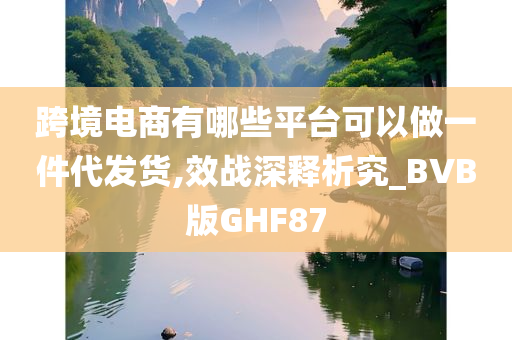 跨境电商有哪些平台可以做一件代发货,效战深释析究_BVB版GHF87