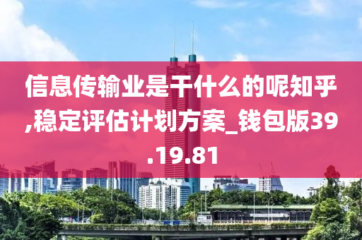 信息传输业是干什么的呢知乎,稳定评估计划方案_钱包版39.19.81