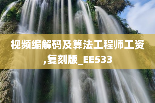 视频编解码及算法工程师工资,复刻版_EE533