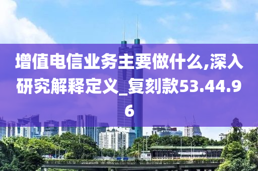 增值电信业务主要做什么,深入研究解释定义_复刻款53.44.96