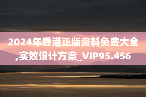 2024年香港正版资料免费大全,实效设计方案_VIP95.456