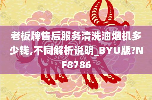 老板牌售后服务清洗油烟机多少钱,不同解析说明_BYU版?NF8786